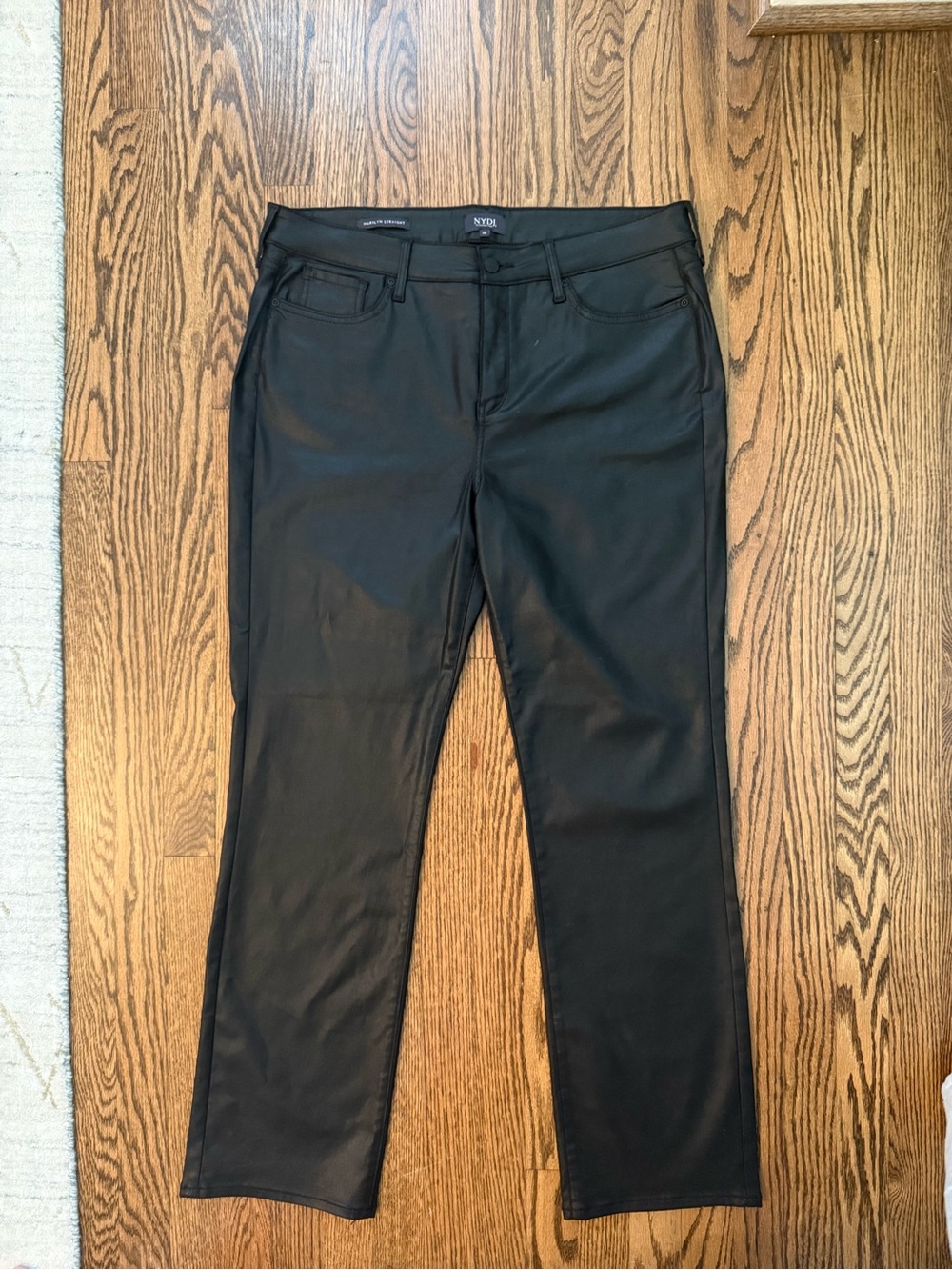 NYDJ Coated Marilyn Straight Jeans